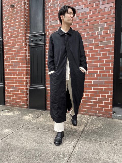 美品/Paul Harnden/Ventile Mac Coat/黒/S⚠️