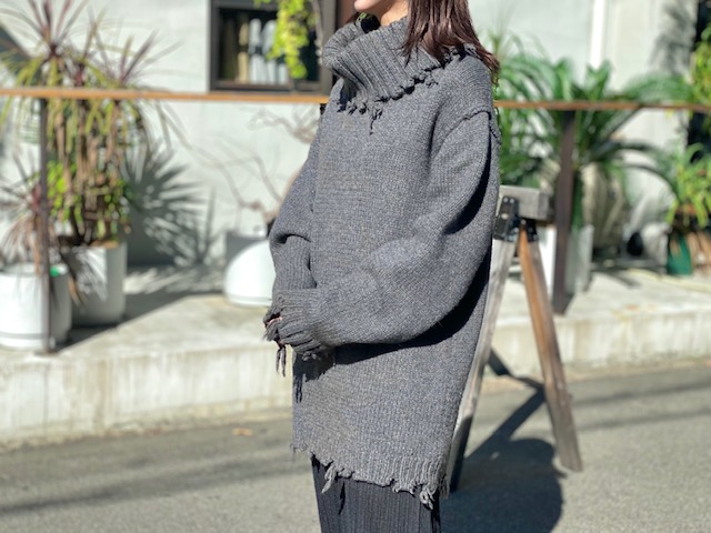 perverze パーバーズ PERVERZEパーバーズ クラッシュタートルニット  