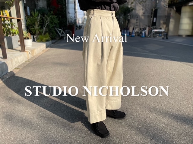 STUDIO NICHOLSON/スタジオニコルソンSORTE Peached Cotton Twill