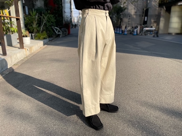 STUDIO NICHOLSON/スタジオニコルソン】SORTE Peached Cotton Twill 