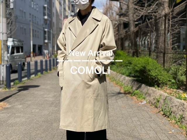 COMOLI/コモリ】コットンギャバタイロッケンコート【買取入荷情報