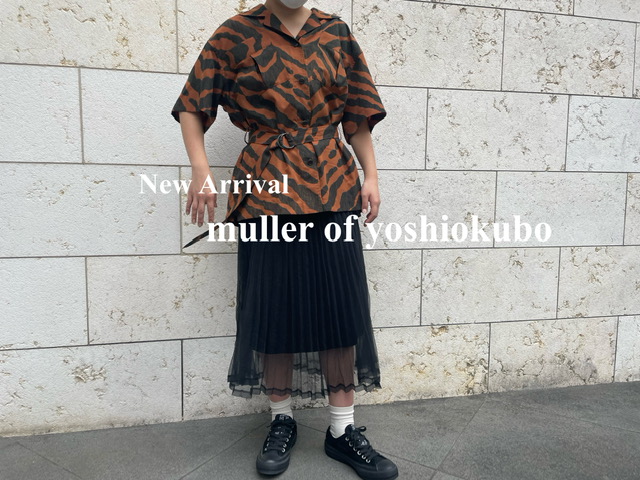 muller of yoshiokubo/ミュラーオブヨシオクボ】Zebra open collar 