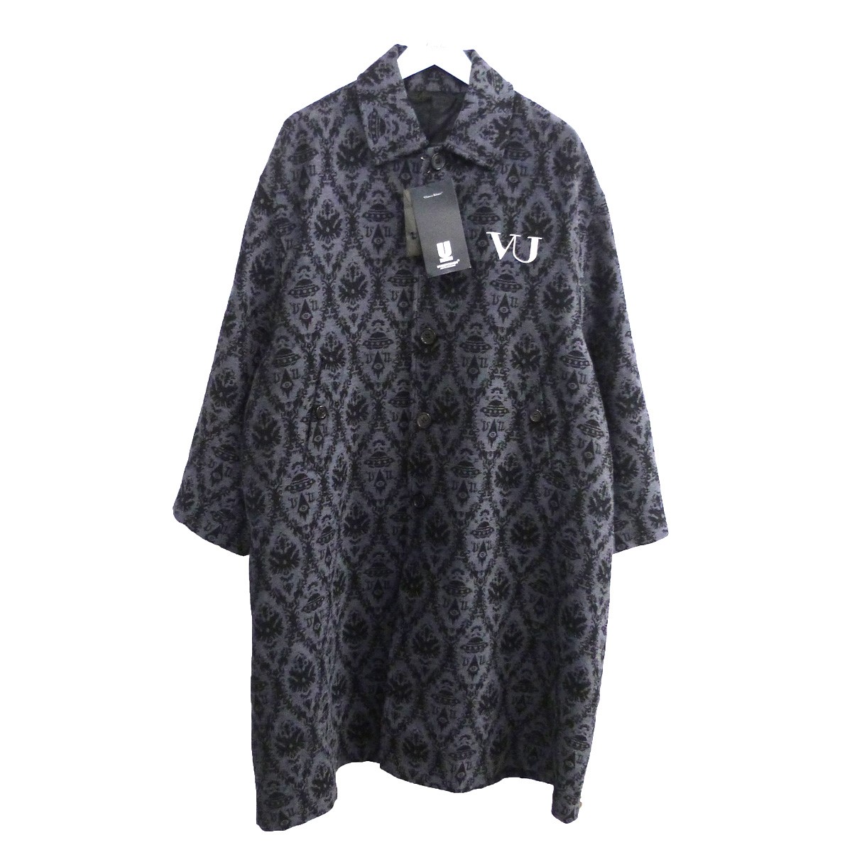 アンダーカバー　PSYCHO ステンカラーコート黒L サイコundercover UNDERCOVER DENIMJQステンカラーコート PSYCHO - メルカリ