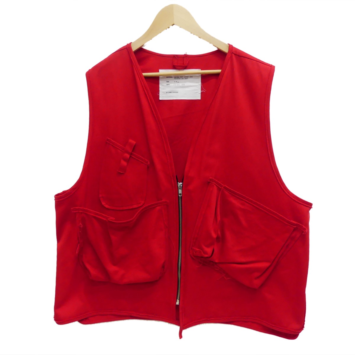 camiel fortgens カミエルフォートヘンス22aw zip vest