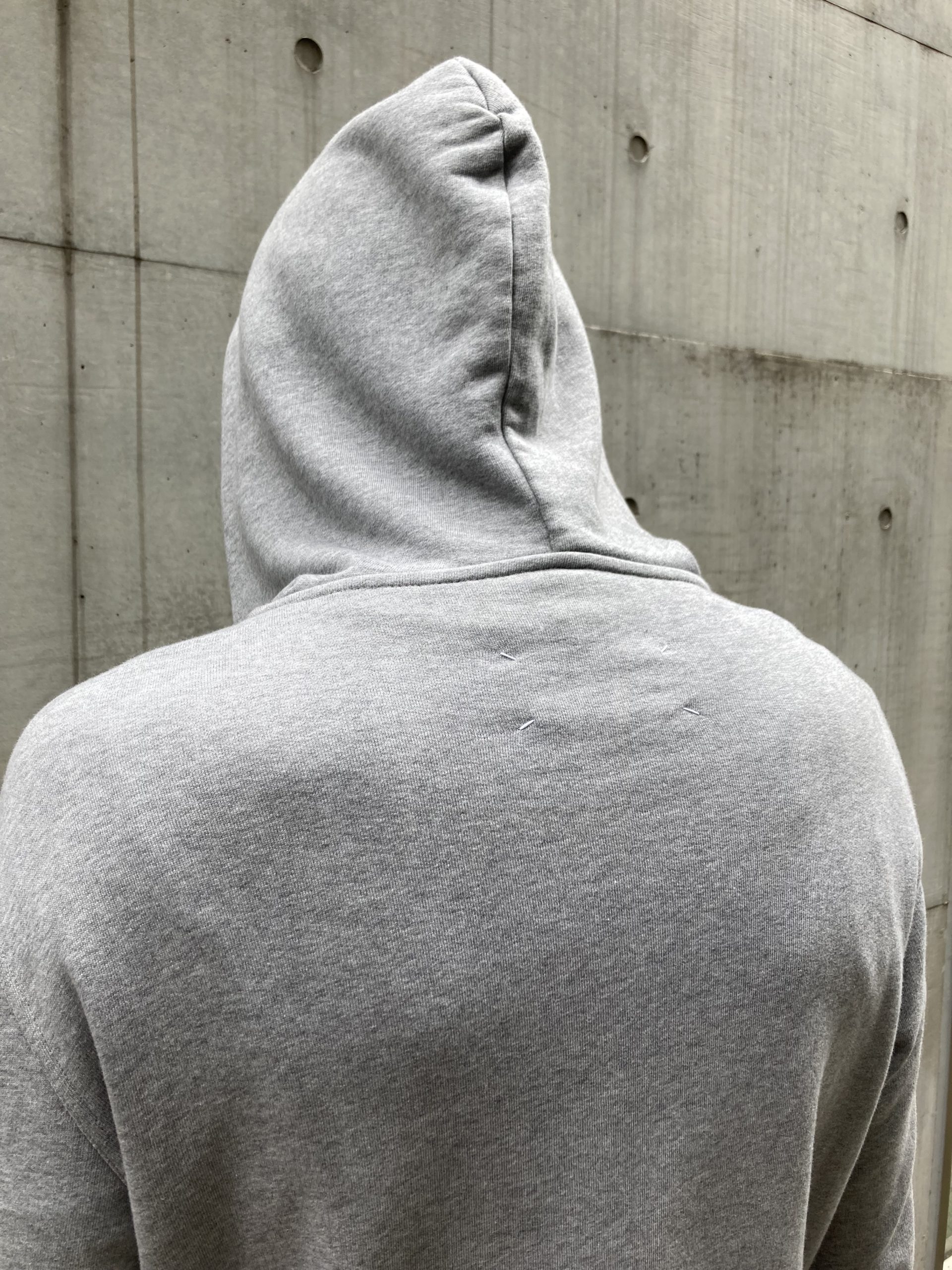 マルジェラ　パーカー　8の字　グレー メゾンマルジェラ8の字ジップパーカー