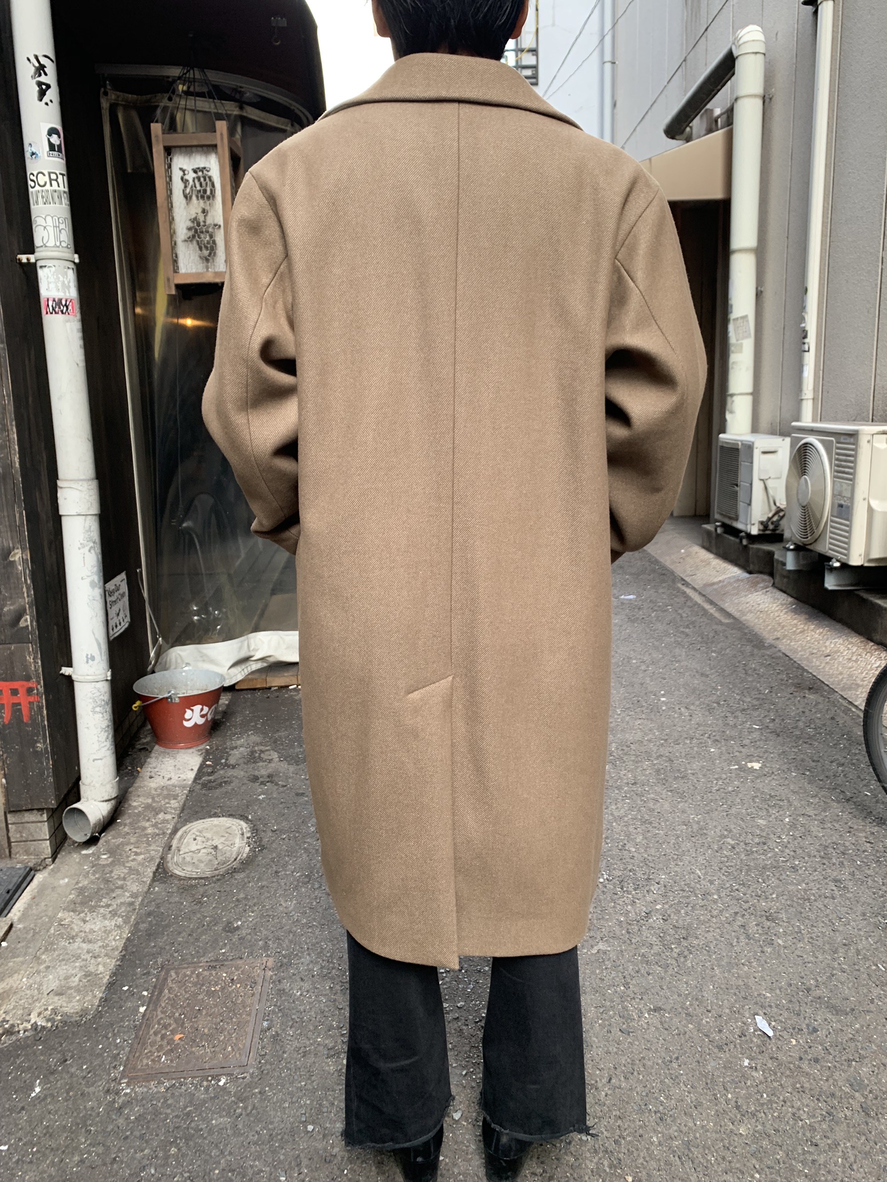 注目ブランド 美品 AURALEE オーラリー ウールシルクメルトンマキシ