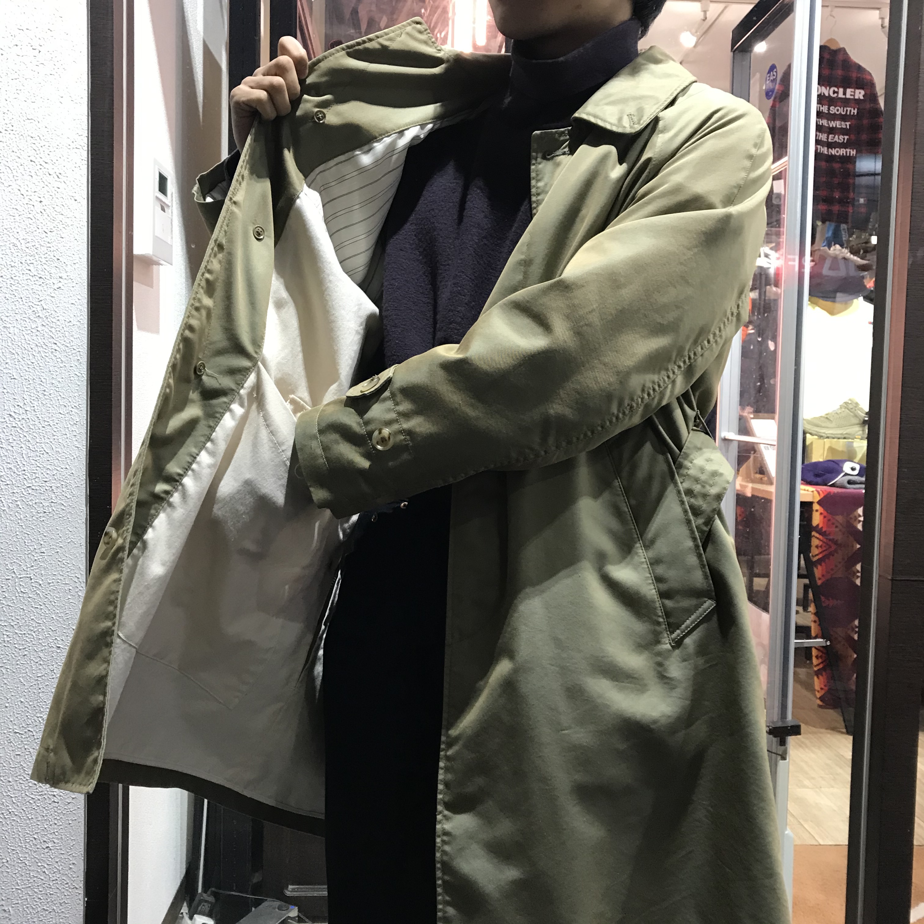 ENGINEERED GARMENTS ショールカラーコート S 玉虫色 ...