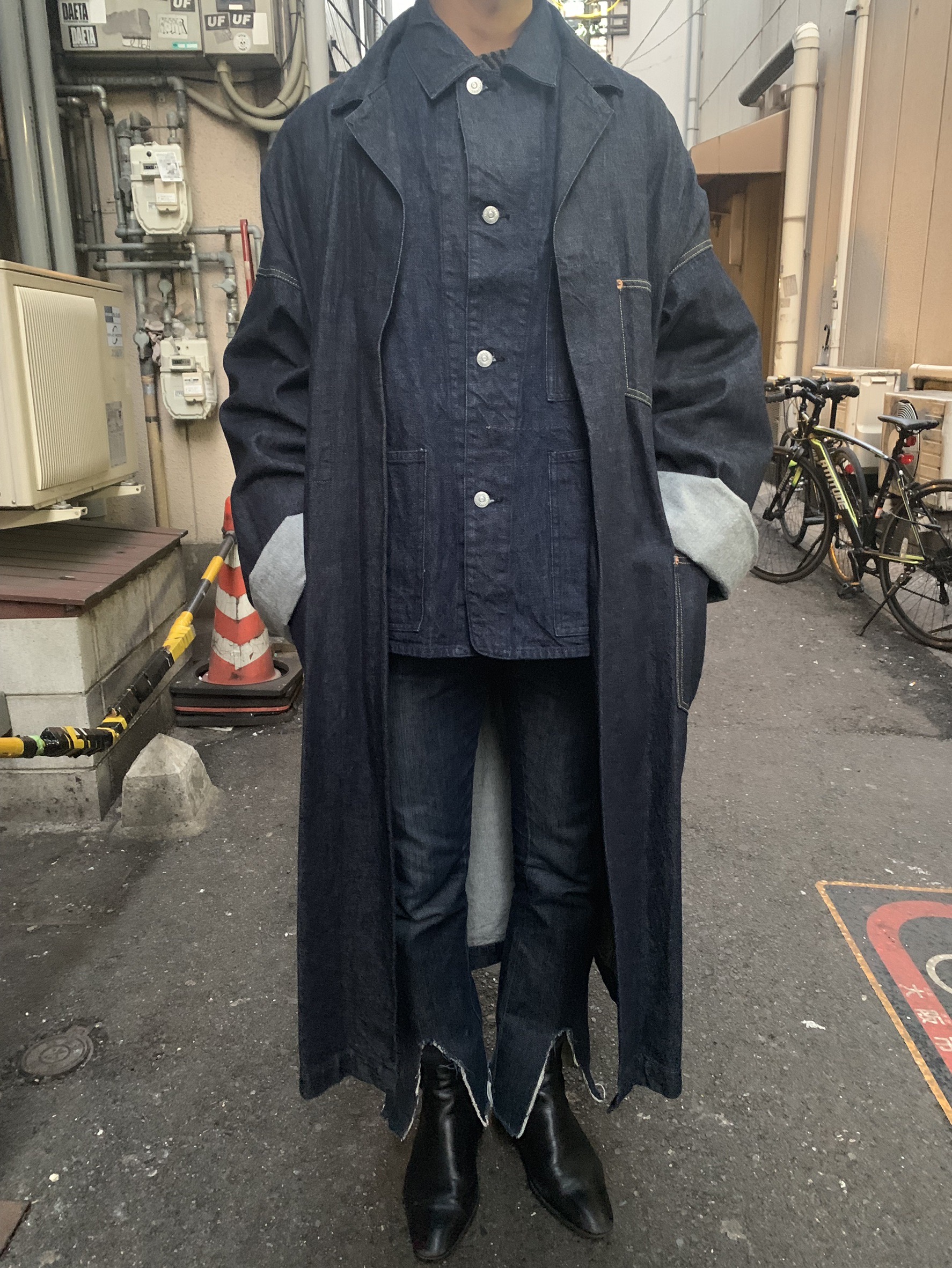 ブラック系 M年末のプロモーション大特価 Comme Des Garcons Ganryu デニム ガウン コート その他 ジャケット アウターブラック系m 9 552 Laeknavaktin Is