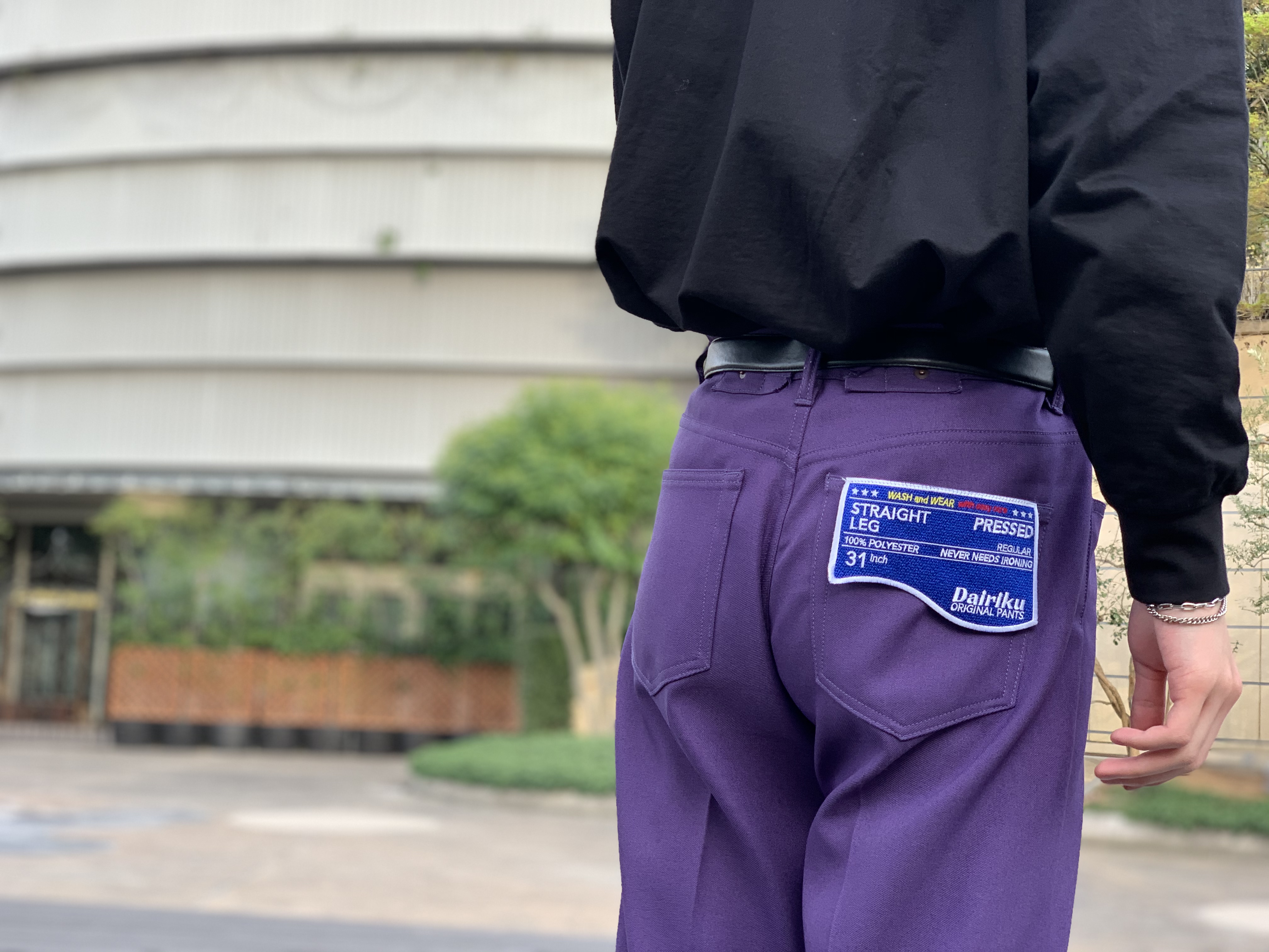 DAIRIKU Flasher Pressed Pants purple 29-