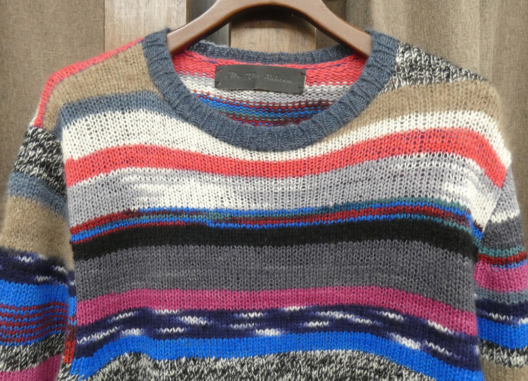 NEW ARRIVAL】The Elder Statesman(ｼﾞｴﾙﾀﾞｰｽﾃｲﾂﾏﾝ) ｶｼﾐﾔﾎﾞｰﾀﾞｰﾆｯﾄｾｰﾀｰ 