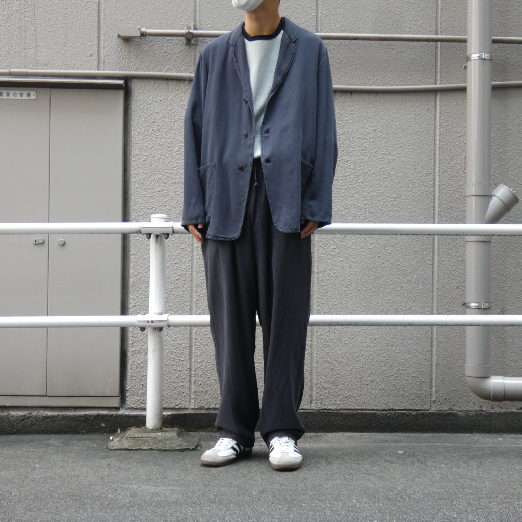 COMOLI シルクネル ジャケット 21AW FADE NAVY 3 |