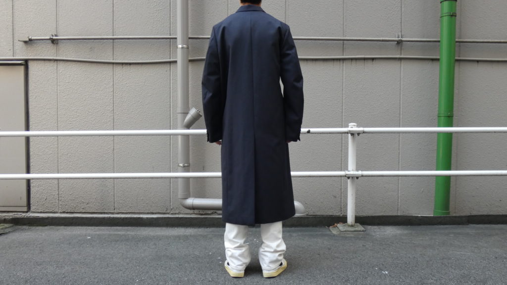 SUNSEA/サンシー】Navy Double-Breasted Coat【買取入荷情報 SUNSEA ダブルブレスレットコートオーバーコート
