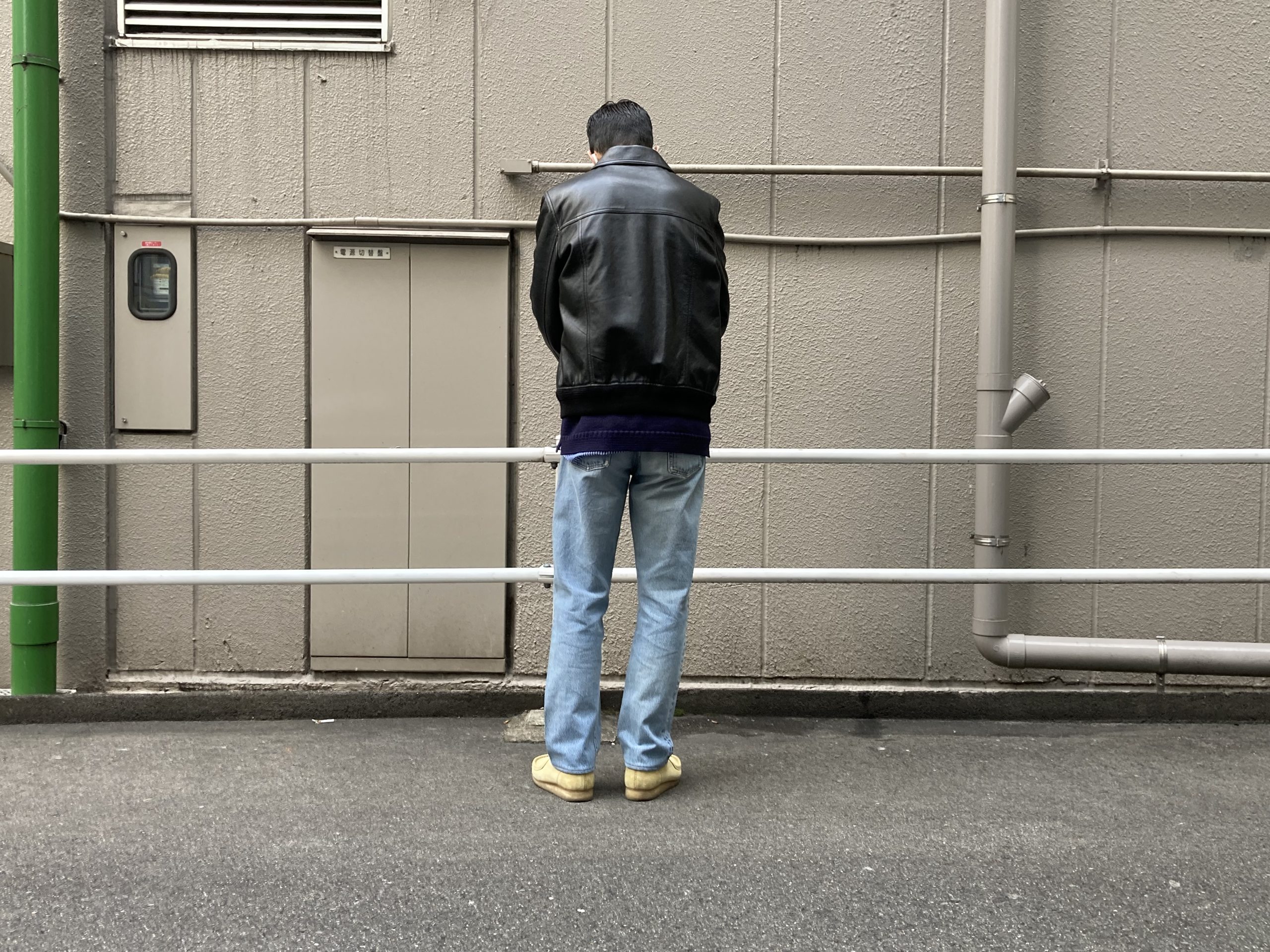 SAINT LAURENT PARIS/サンローランパリ】ジップアップシープレザー 