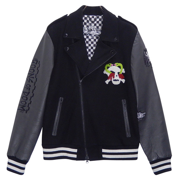 VOLCOM/ボルコム 袖革 レザー ライダーススタジャン 買取&販売情報