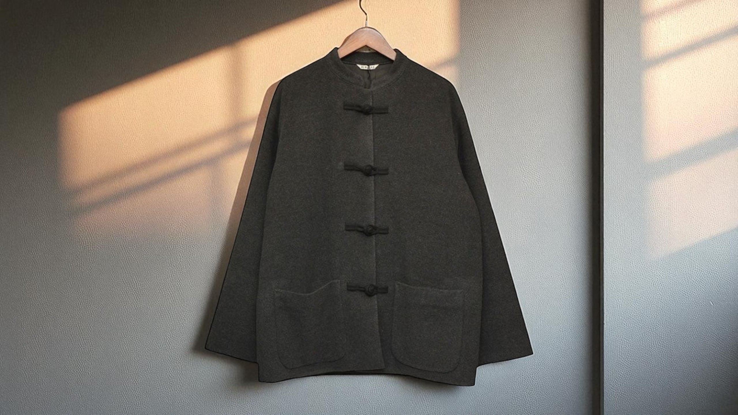 AURALEE x スタイリスト私物　カシミヤチャイナジャケット　20aw オーラリー とスタイリスト私物﻿﻿﻿﻿ ﻿﻿﻿﻿ ▽ ﻿ CASHMERE WOOL
