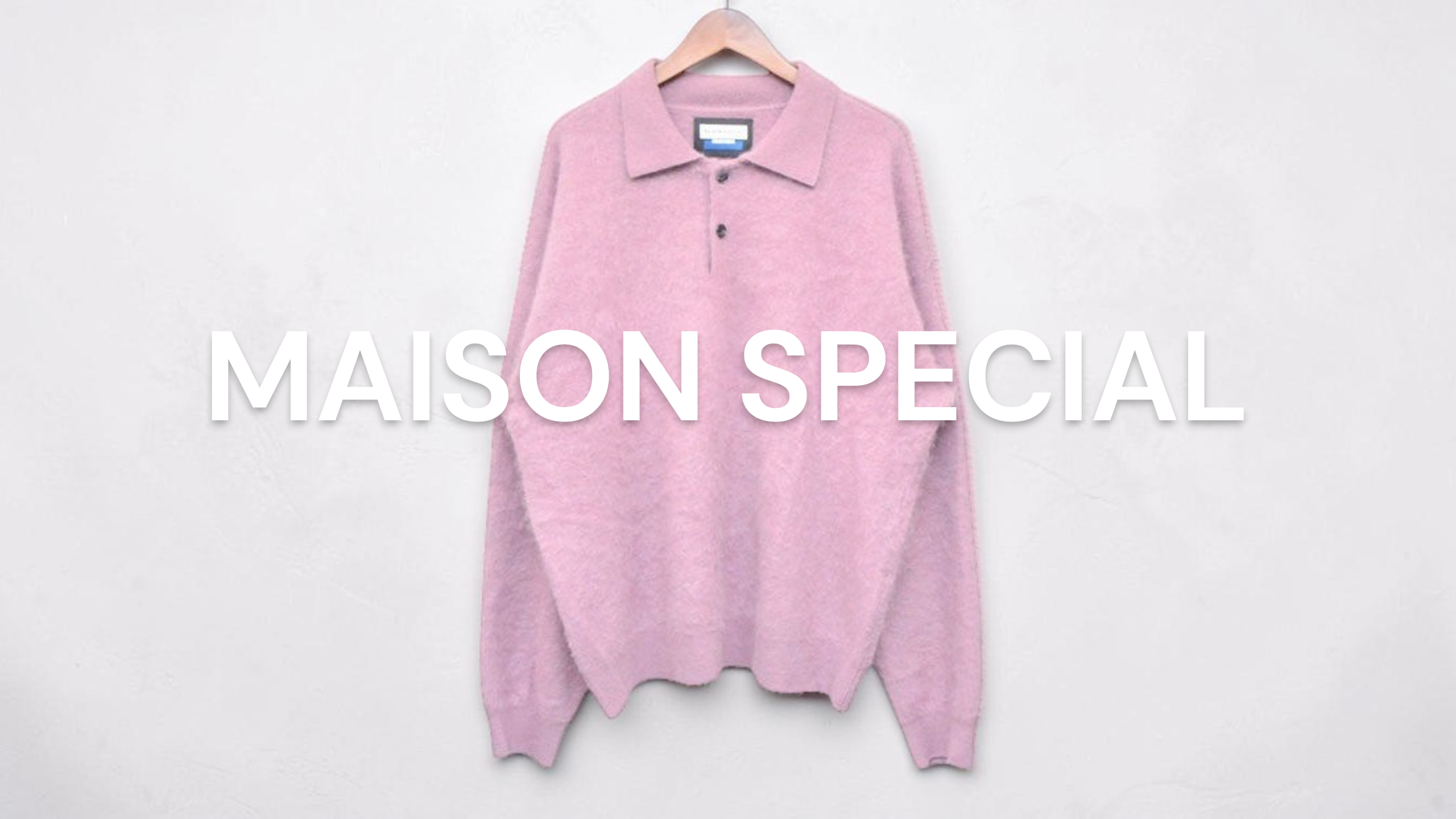 新入荷】MAISON SPECIAL Super140 Brushed Extra Fine Merino Wool