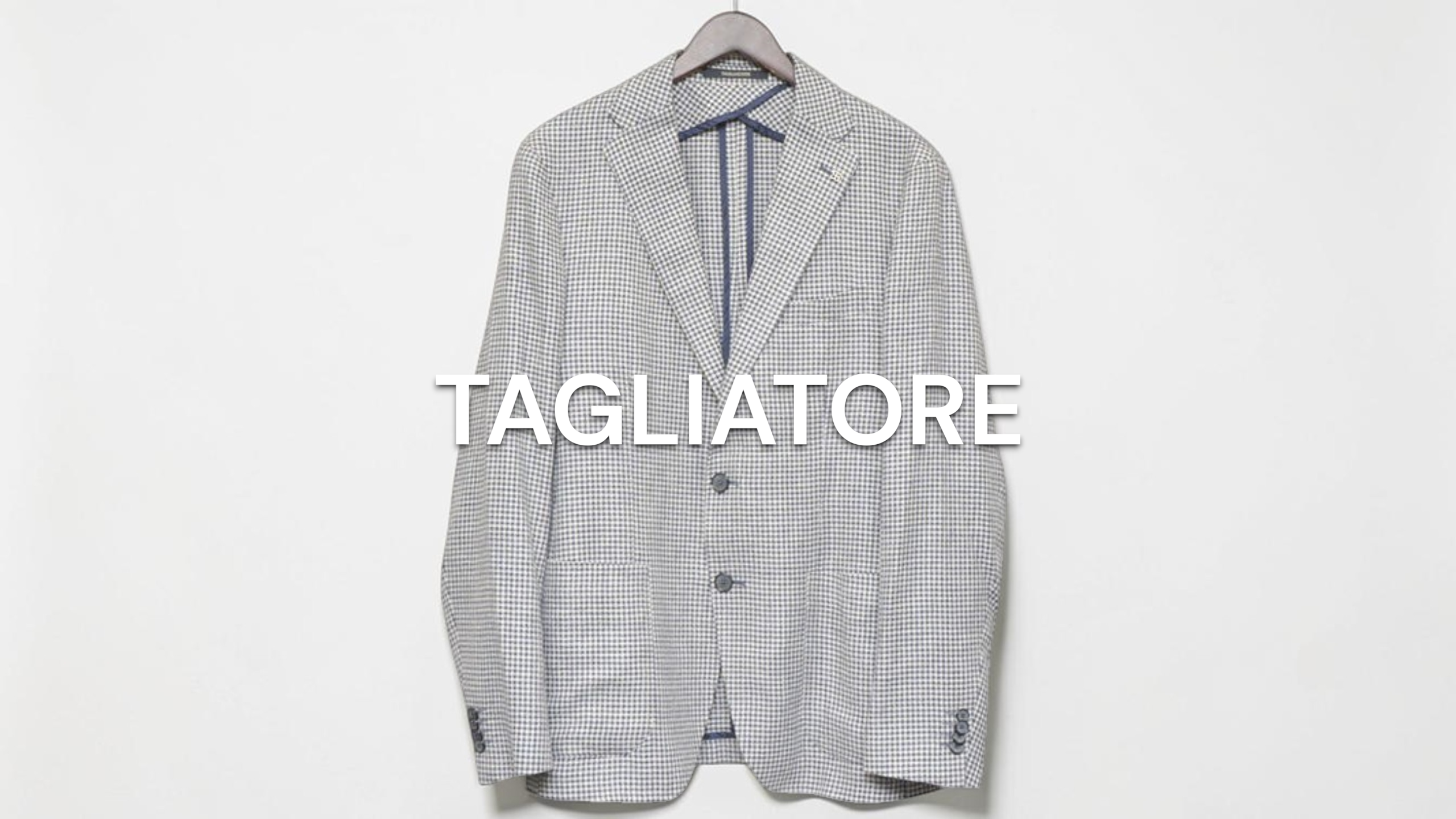 【極美品・未使用級】 TAGLIATORE タリアトーレ 3者混シャツジャケット 新入荷】TAGLIATORE（タリアトーレ） 千鳥格子2Bジャケット ウール