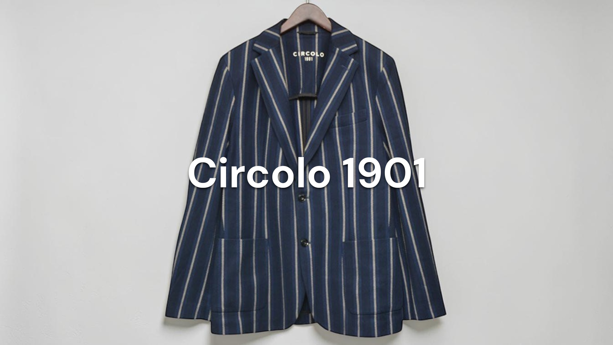 新入荷】Circolo 1901（チルコロ） ストライプ2Bテーラードジャケット