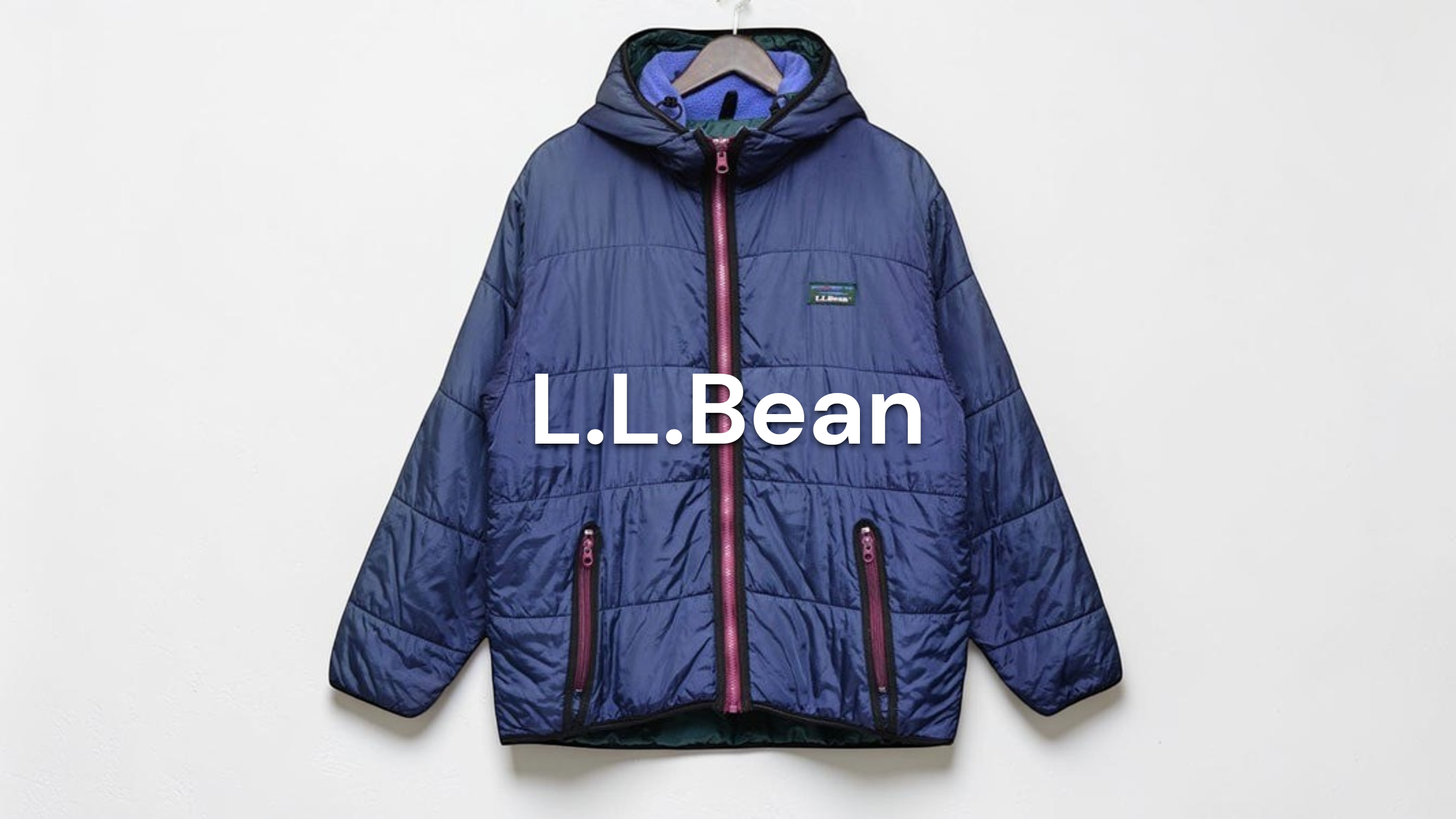 dunhill ブルゾン リバーシブル ネイビー ブルー LL ヴィンテージ 新入荷】L．L．Bean 1970-80s USA MADE Vintage PRIMALOFTリバーシブル