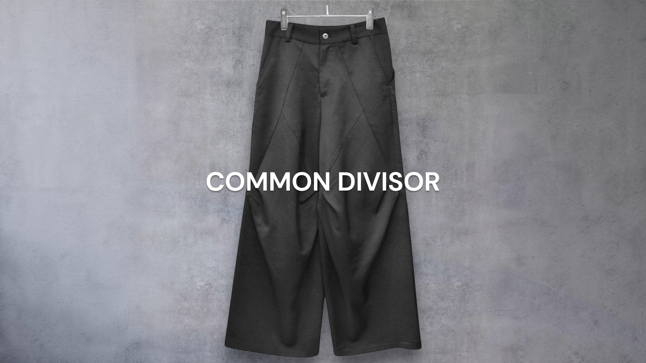 新入荷】COMMON DIVISOR RHOMBUS WIDE LEG TROUSERS 変形ワイド