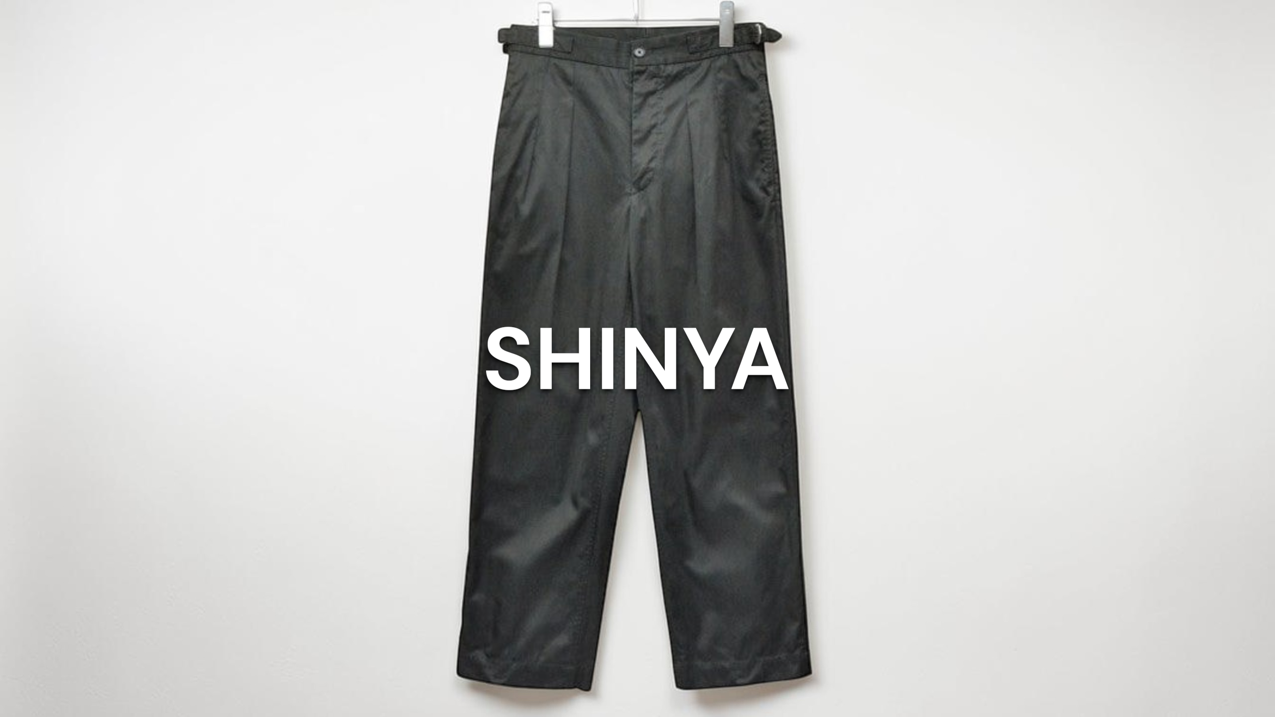 新入荷】SHINYA（シンヤ） Dunois black adamas gabardine ブラック 1