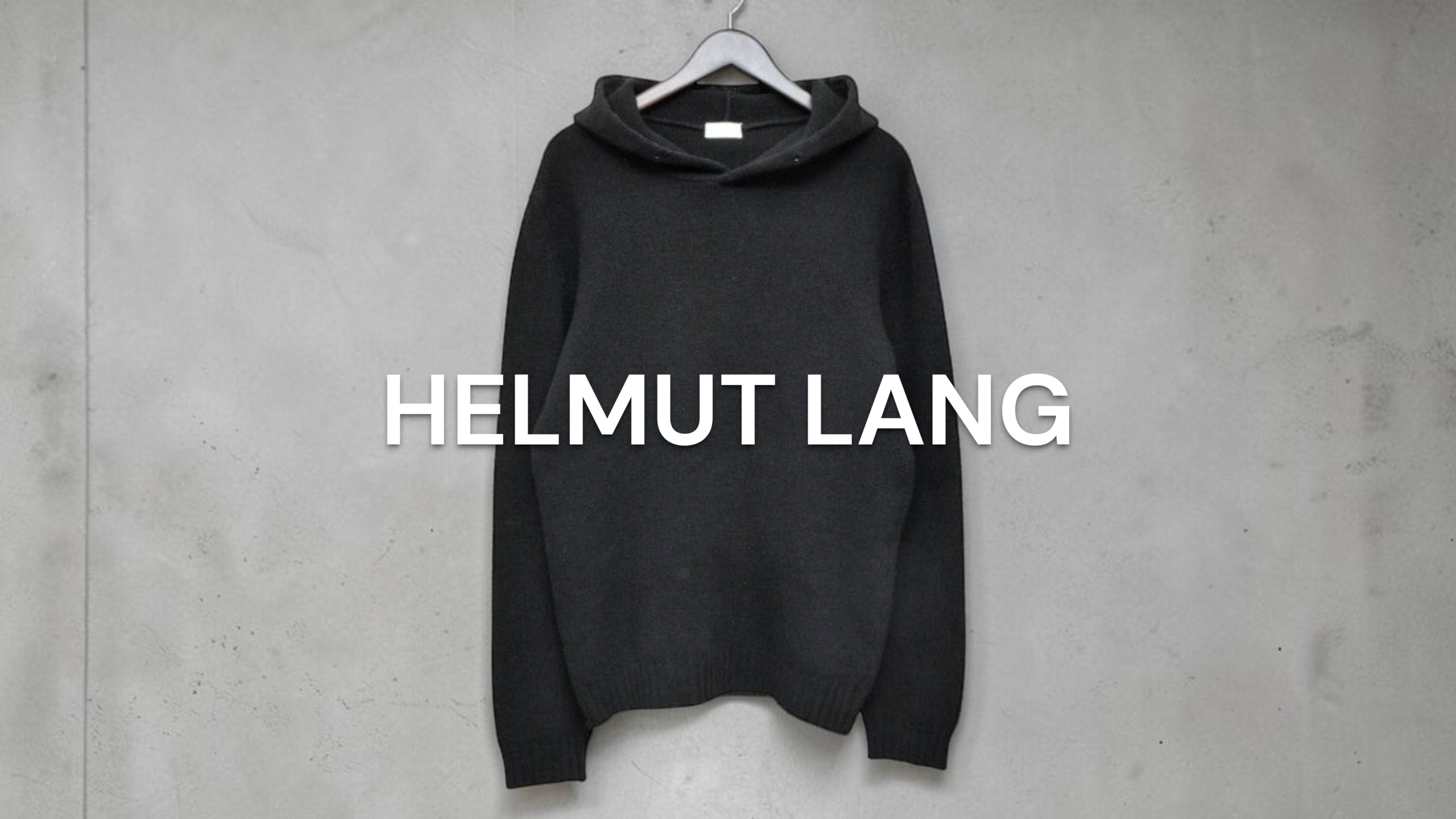 ヘルムート・ラング　HELMUT LANG ネックウォーマー　カシミア　ニット 新入荷】HELMUT LANG（ヘルムートラング） 1998AW ニットプルオーバー