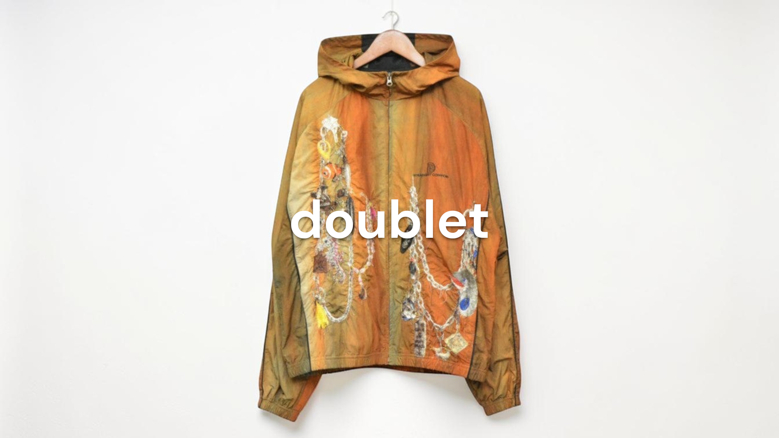 新入荷】doublet（ダブレット） EMBROIDERED CHAIN TRACK JACKET