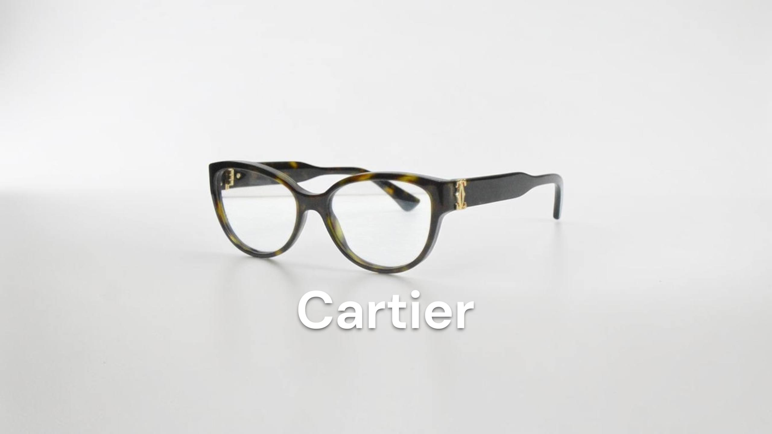 カルティエ　Cartier　眼鏡 新入荷】Cartier（カルティエ） めがね 眼鏡 アイウェア ブラウン
