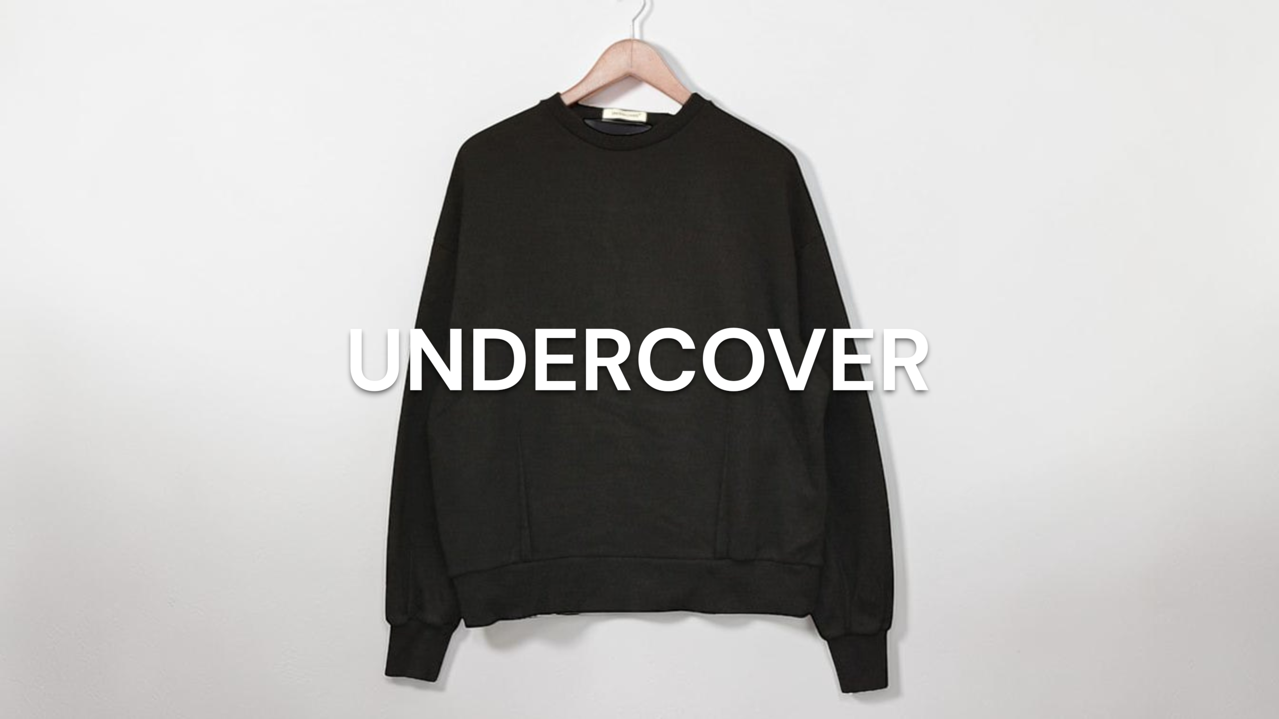 新入荷】UNDERCOVER(アンダーカバー) PULLOVER SWEATSHIRT ブラック
