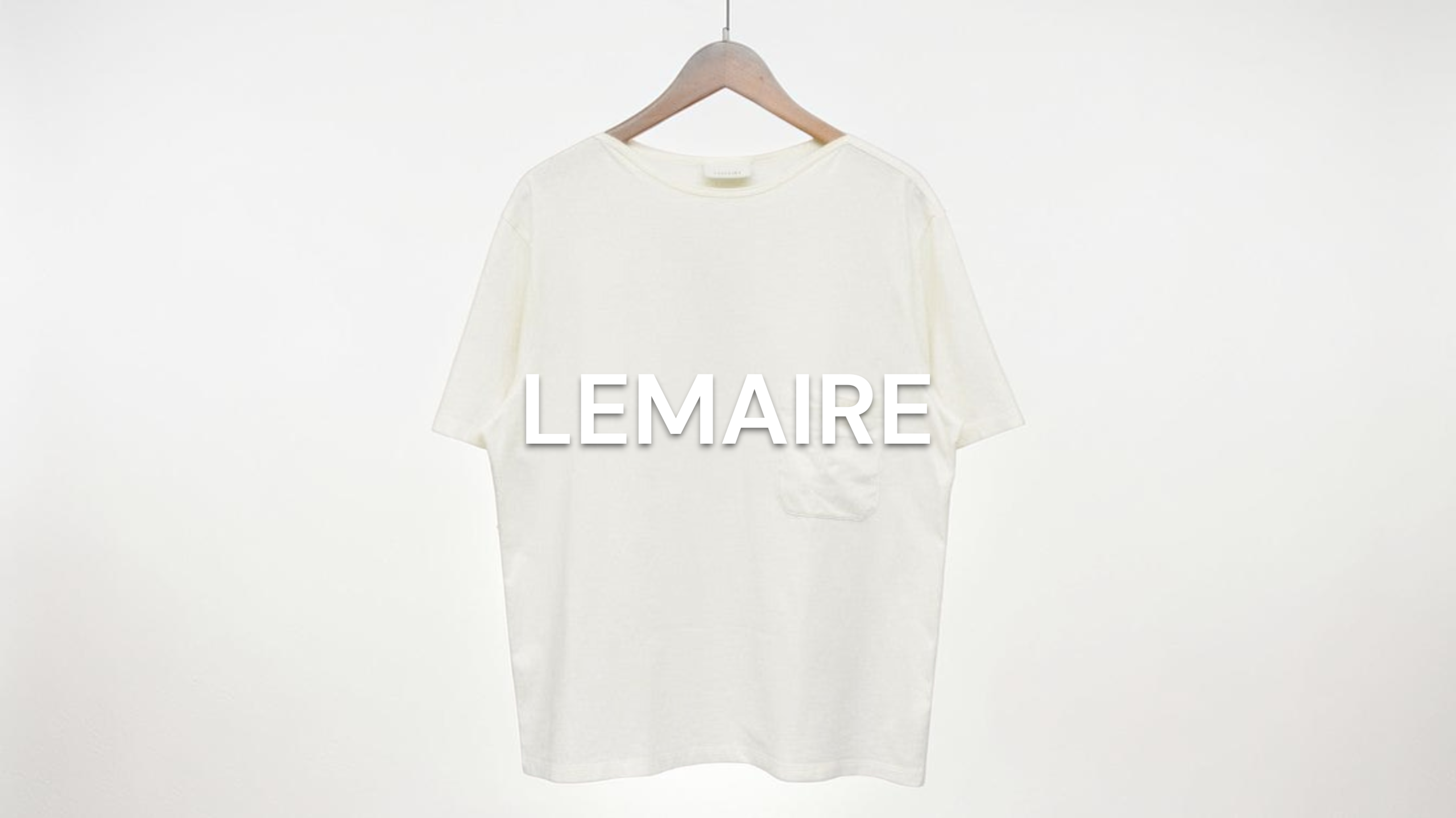 LEMAIRE ライトフランネル クルーネックプルオーバー 新入荷】LEMAIRE（ルメール） ボートネックポケットTシャツ