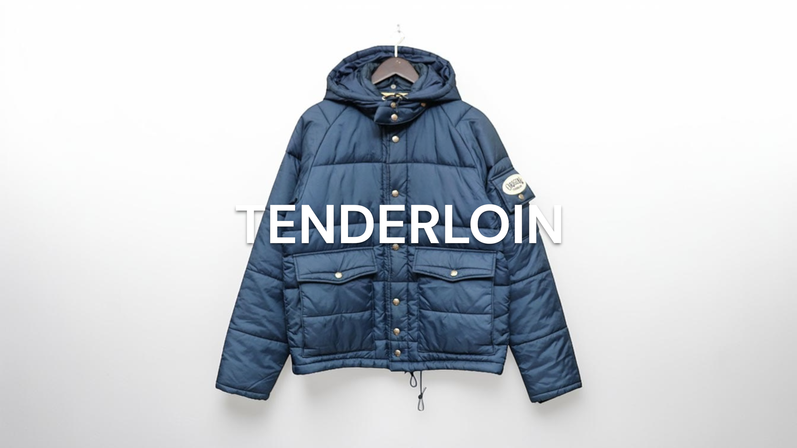 最終価格！テンダーロインTENDERLOIN　レーシング　ジャケット　ダウン　L 新入荷】TENDERLOIN(テンダーロイン) NRA RACING JACKET ネイビー 40