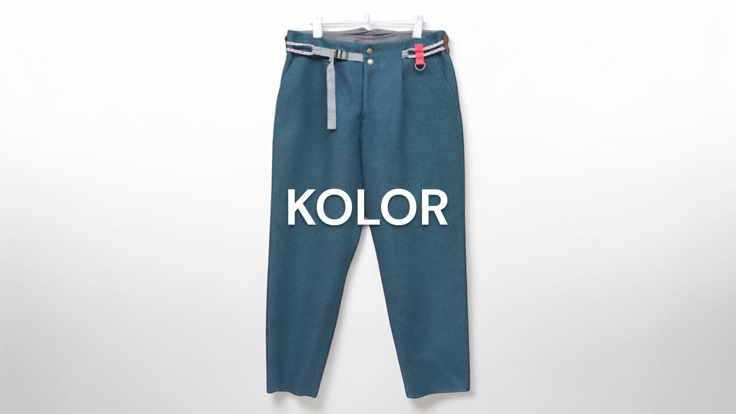 新入荷】KOLOR（カラー） 2019AW ウールカシミヤテーパードパンツ