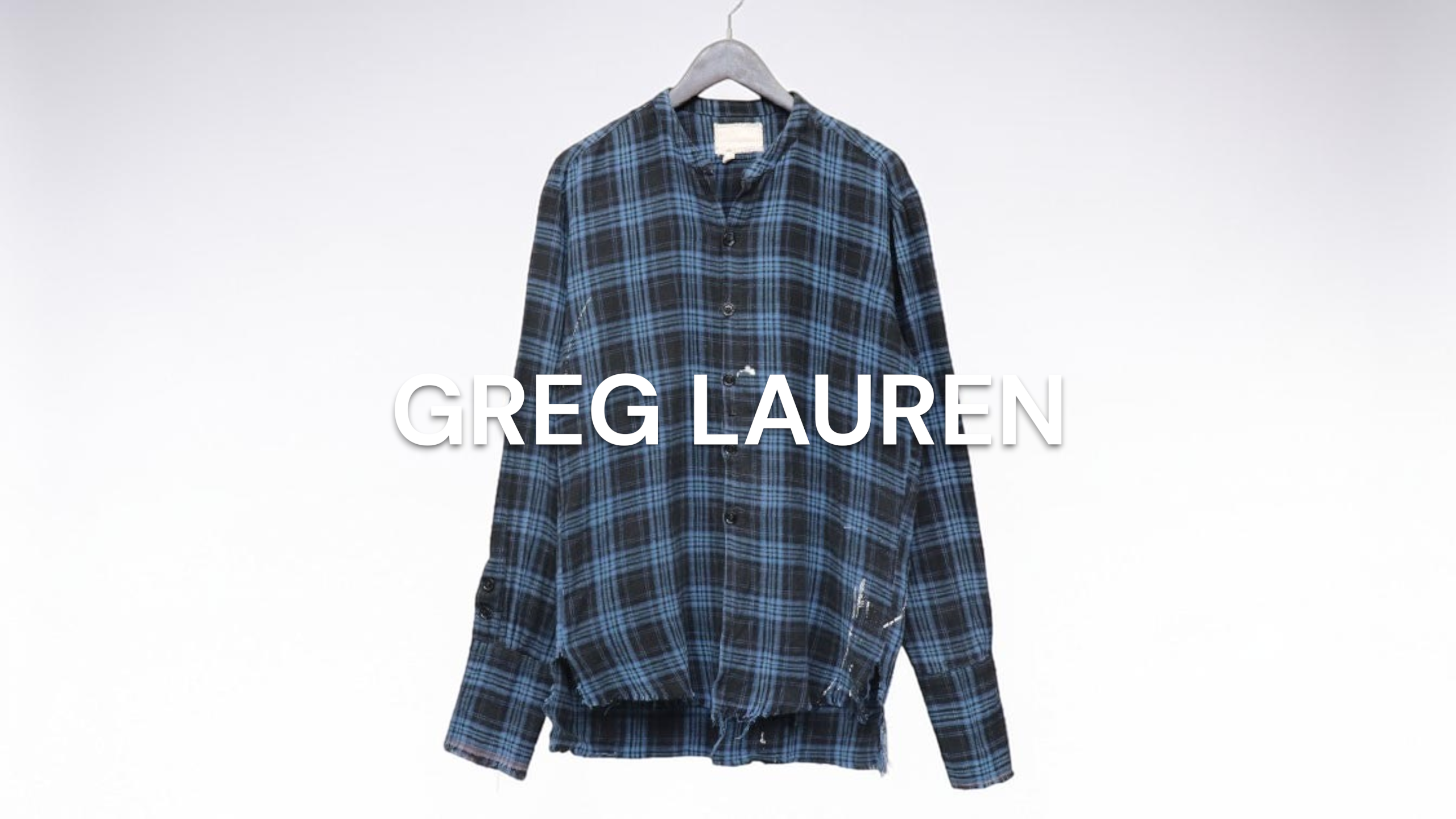 新入荷】GREG LAUREN（グレッグローレン） THE PLAID STUDIO SHIRT