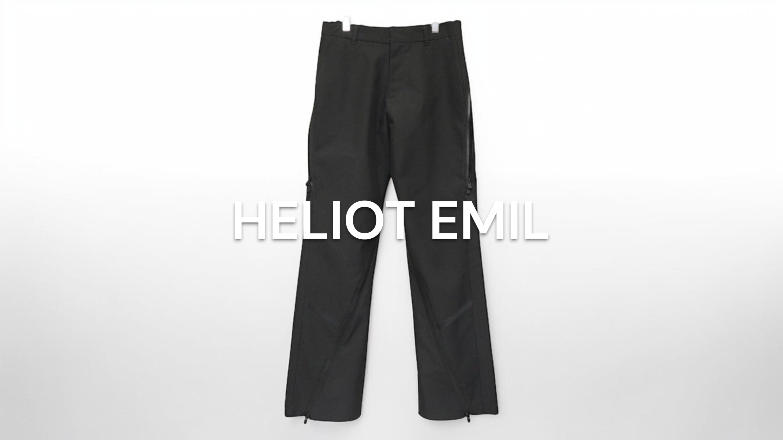 新入荷】HELIOT EMIL（ヘリオット・エミル） TURING ZIP BLACK PANTS