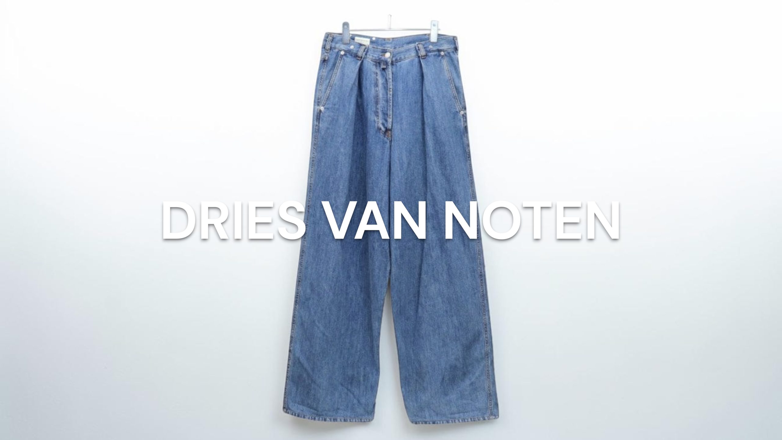新入荷】DRIES VAN NOTEN（ドリスヴァンノッテン） タックワイドデニム