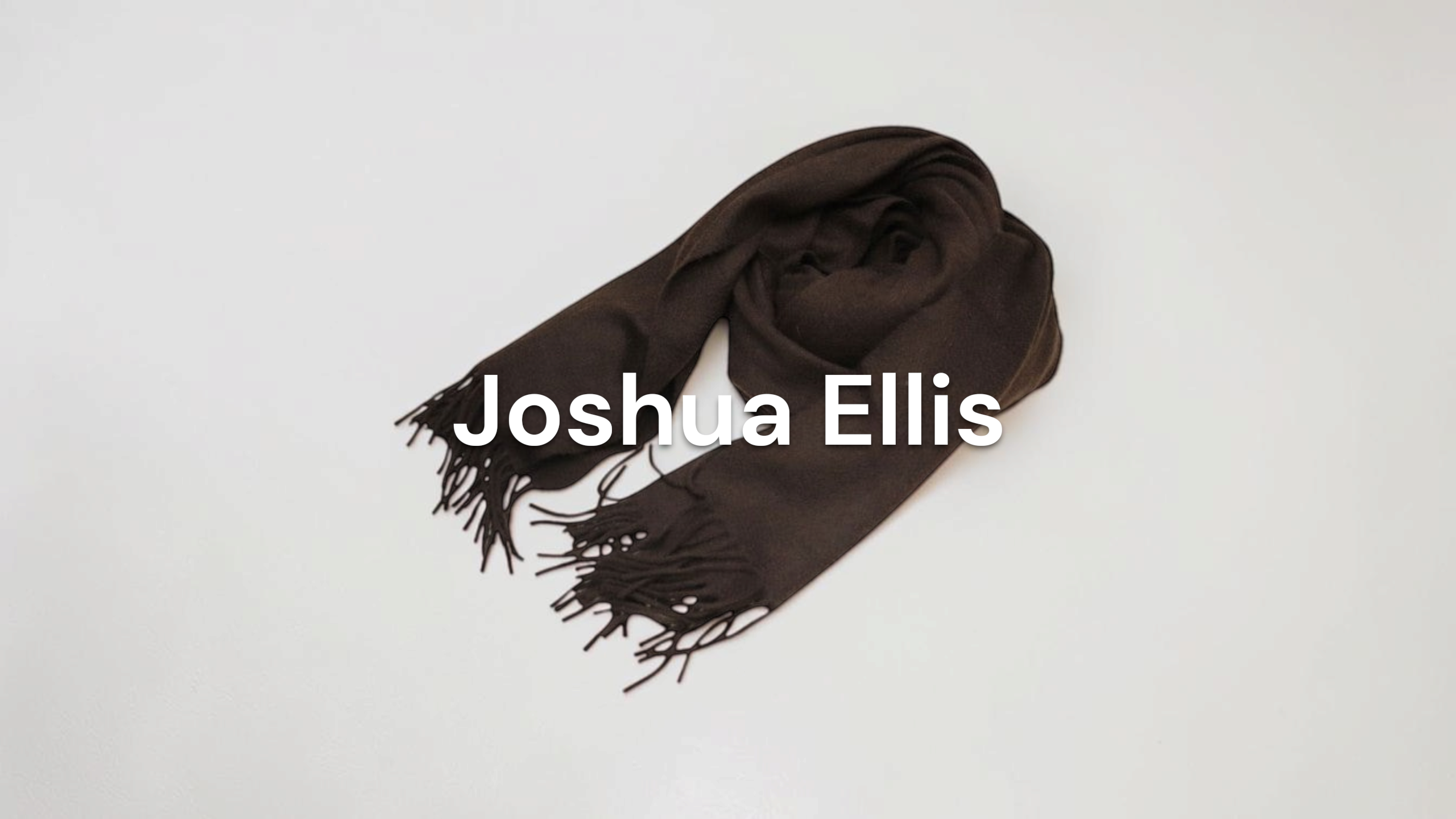 新入荷】Joshua Ellis（ジョシュアエリス） カシミヤマフラー ブラウン