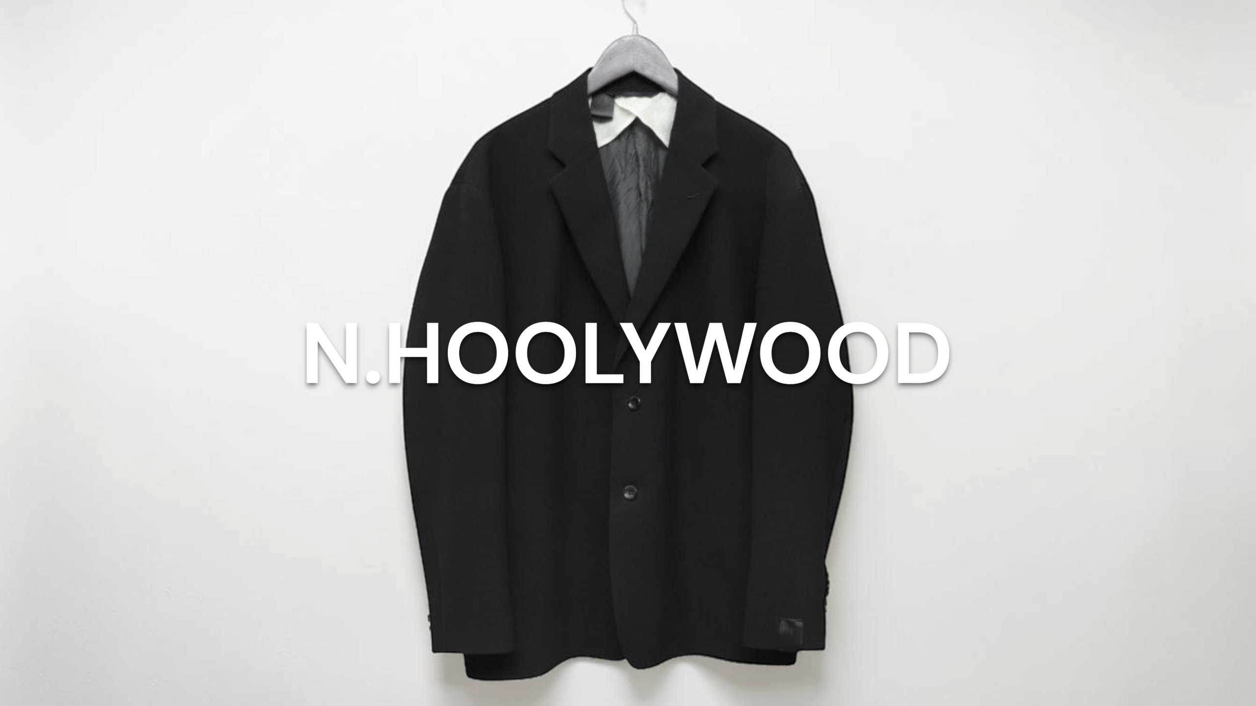 N.HOOLYWOODエヌハリウッド テーラードジャケット ブラック サイズ38 新入荷】N．HOOLYWOOD（エヌハリウッド） TAYLORED JACKET テーラード