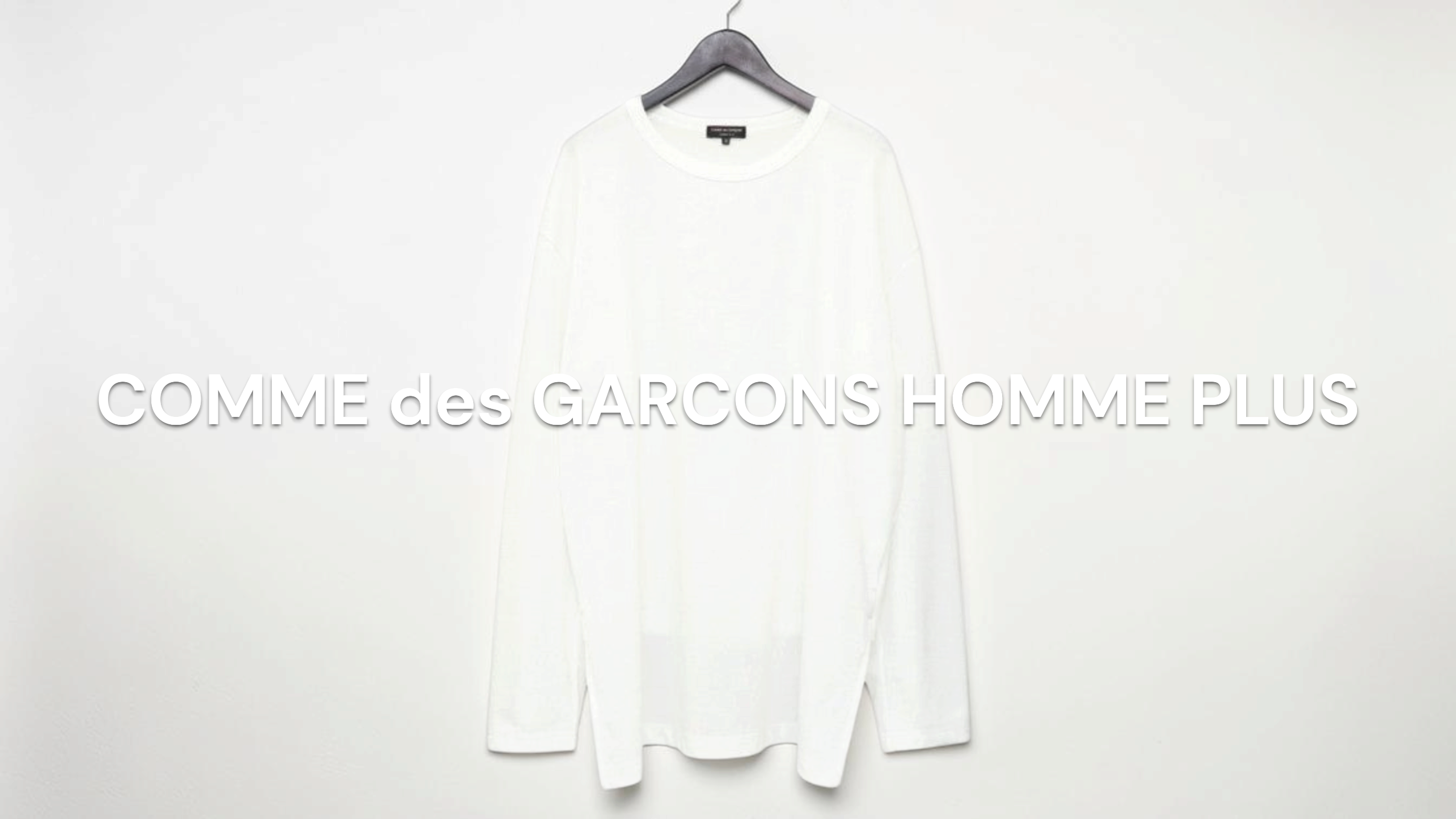 COMME des GARCONS HOMME PLUS 長袖カットソー 新入荷】COMME des GARCONS HOMME PLUS オーバーサイズロングスリーブT