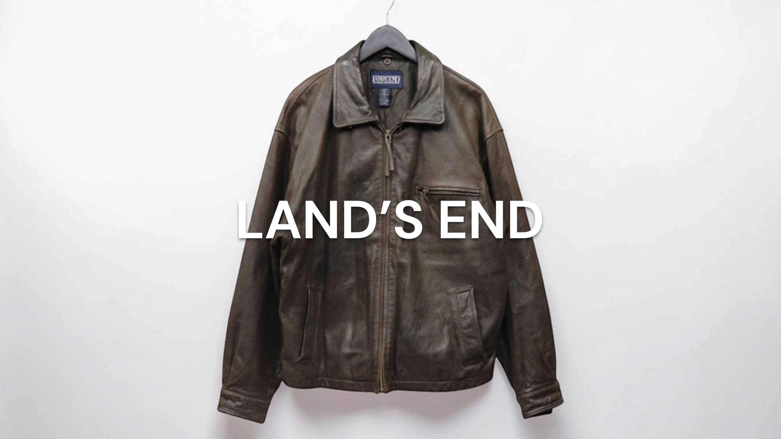 新入荷】LAND'S END（ランズエンド） 90s Vintage Leather Jacket
