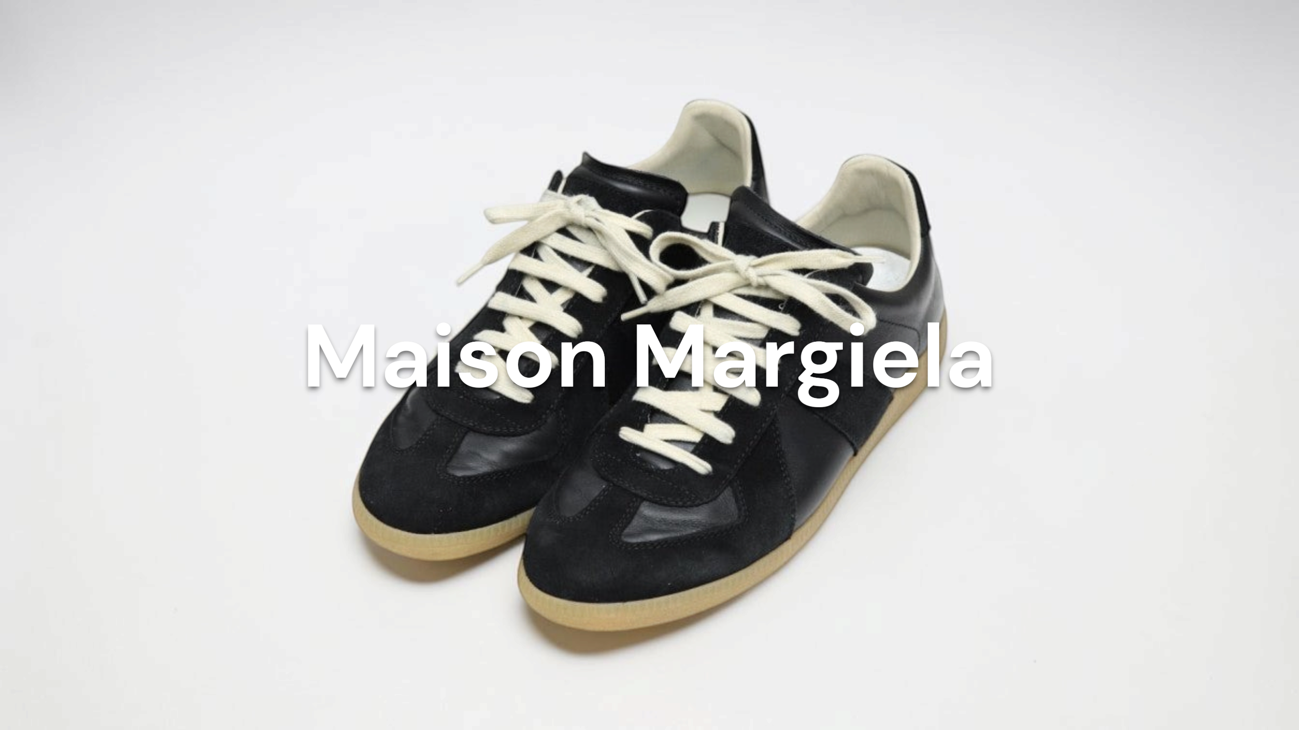 Maison Margiela ジャーマントレーナー ブラック 28cm 新入荷】Maison Margiela（メゾンマルジェラ） レプリカ ジャーマン