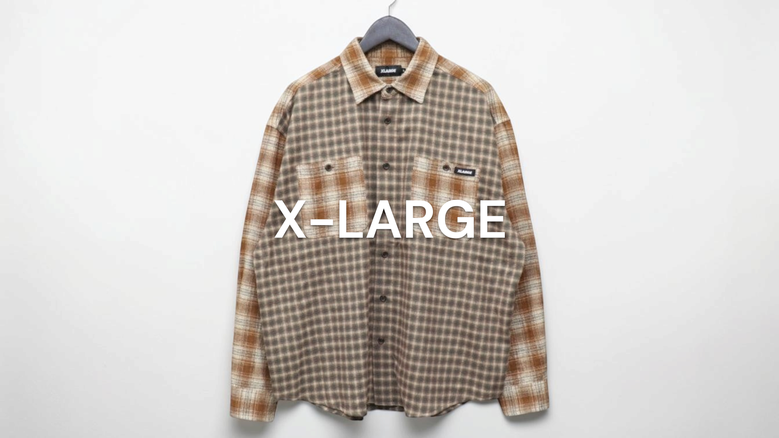 新入荷】X-LARGE（エクストララージ） プレイドパネルロングスリーブ