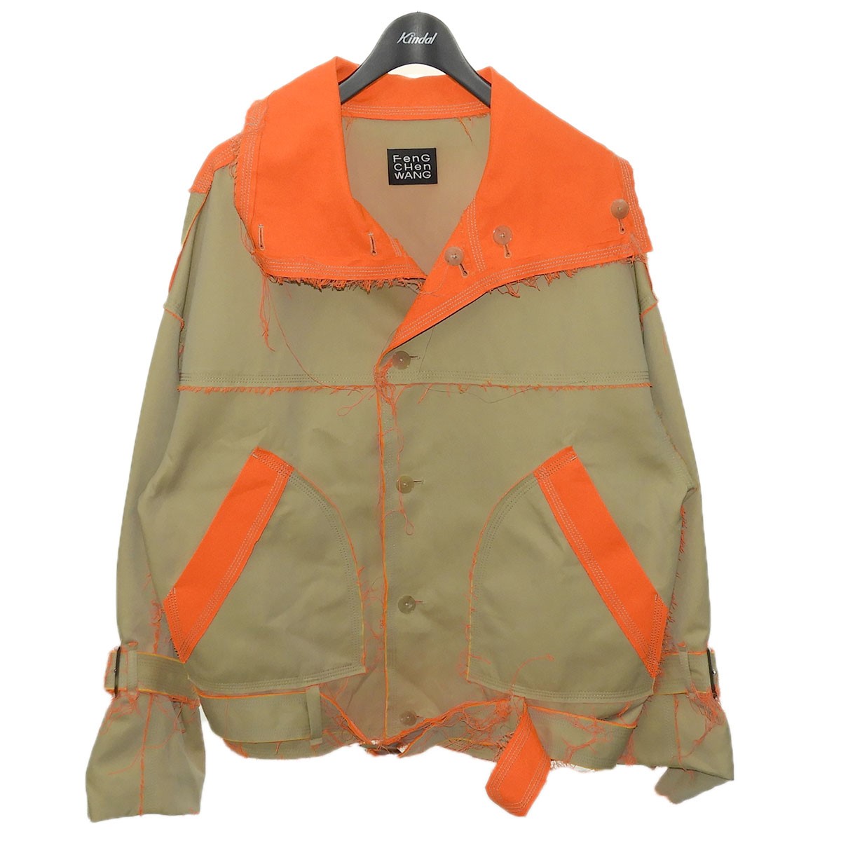 フェンチェンワン Feng Chen Wang ドッキング レザージャケット