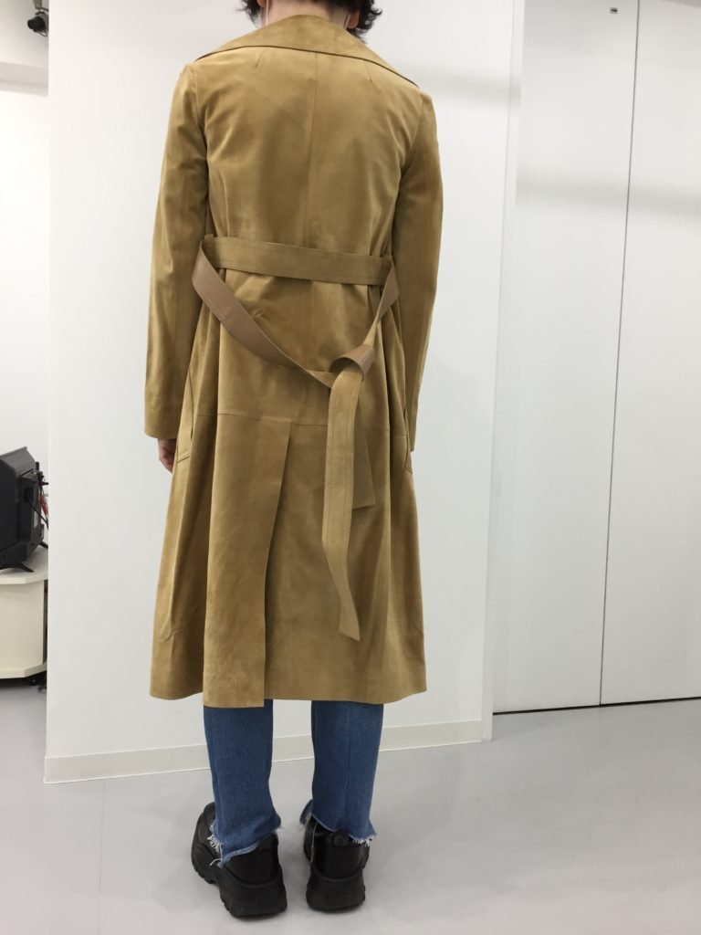 CELINE セリーヌVINTAGE スエード レザーロングコート ブラウン CELINE 