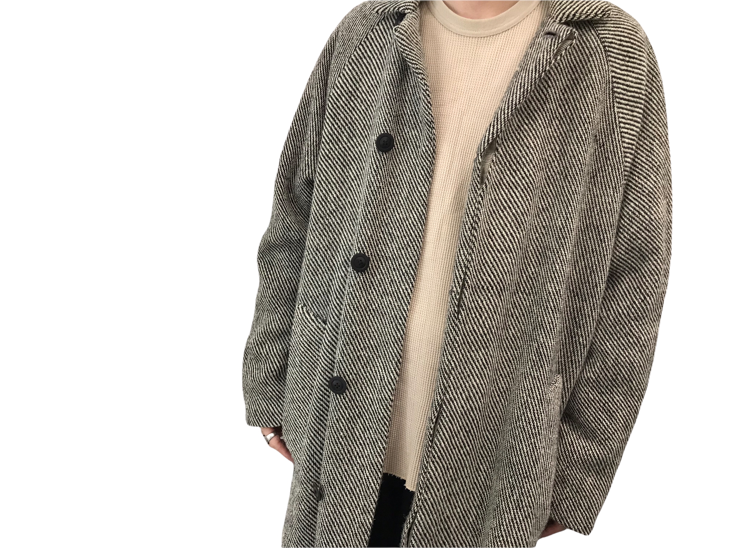 GEOFFREY B．SMALL】Tessitura La Colombina社製 ツイードコート【買取 