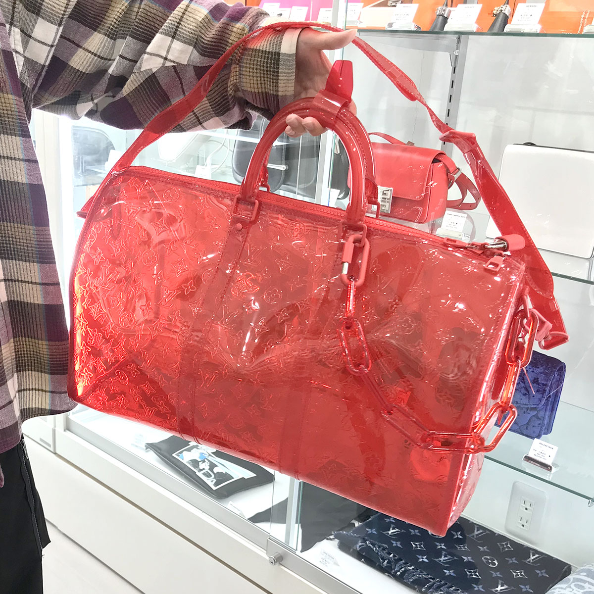 Louis Vuitton/ルイヴィトン】キーポールバンドリエール50 PVCボストン 
