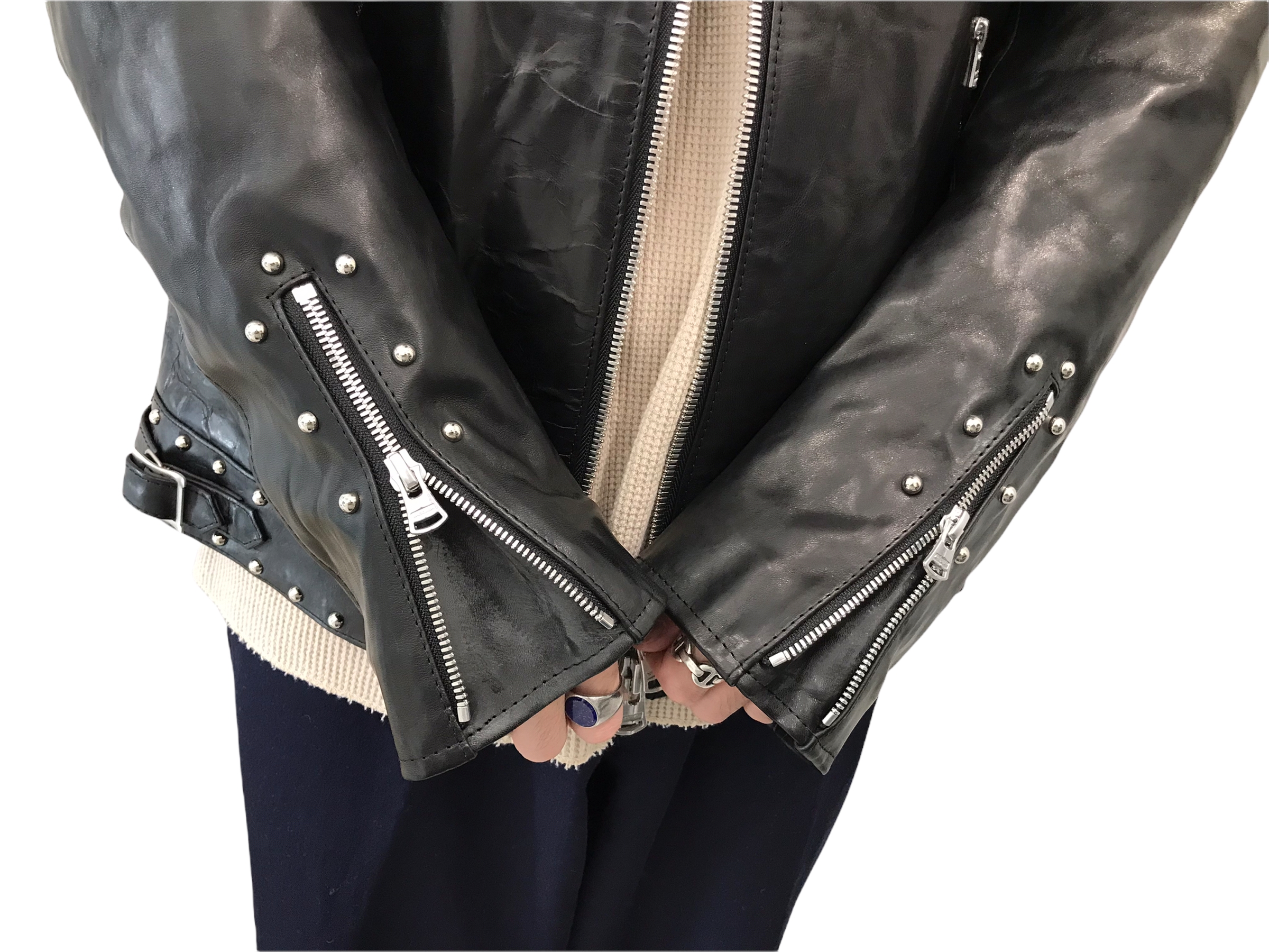 YOHJI YAMAMOTO pour homme×ISAMU KATAYAMA BACKLASH】レザー 