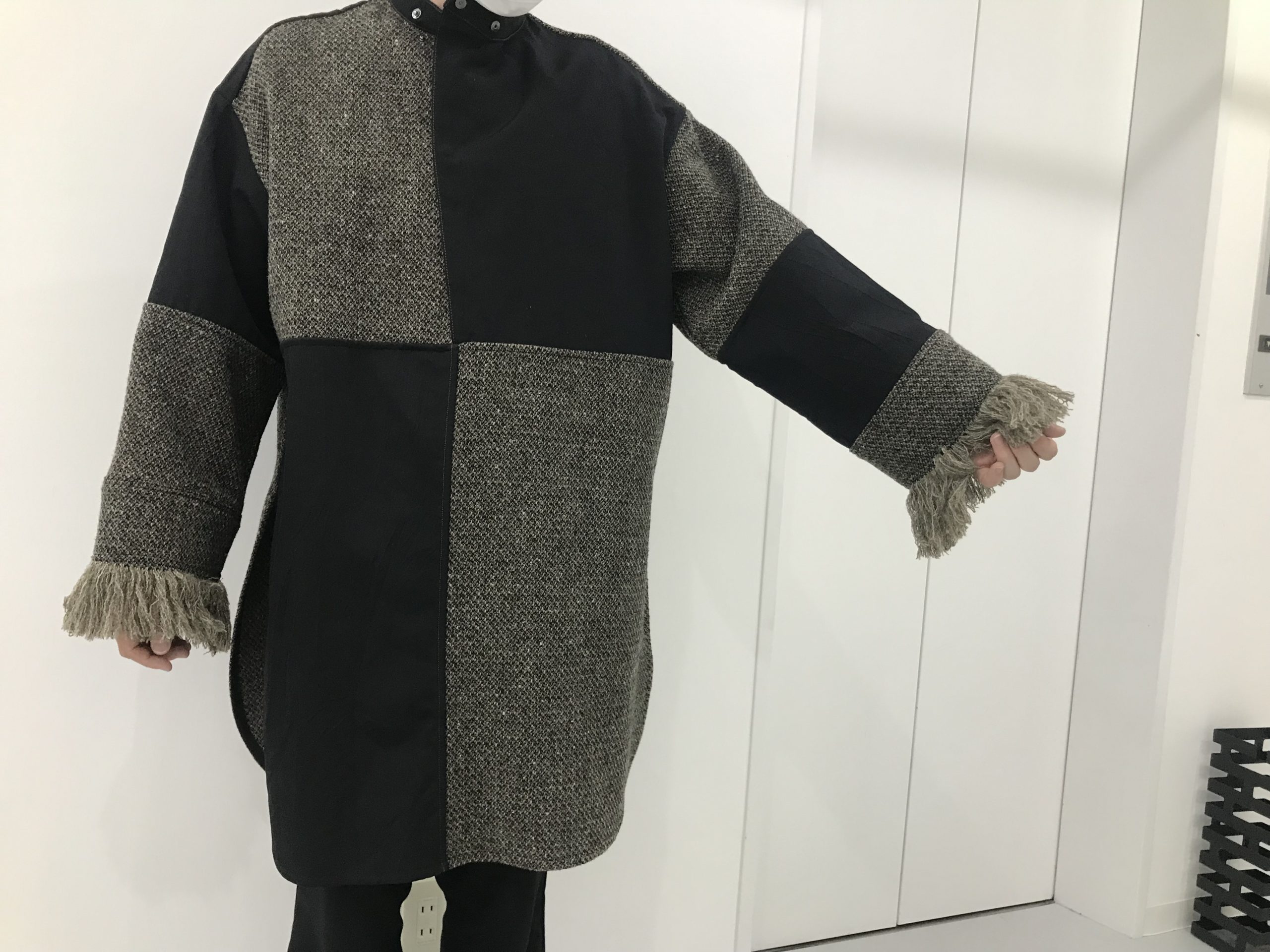 Omar Afridi /オマールアフリディ】PANELLED SMOCK SHIRT【買取入荷 