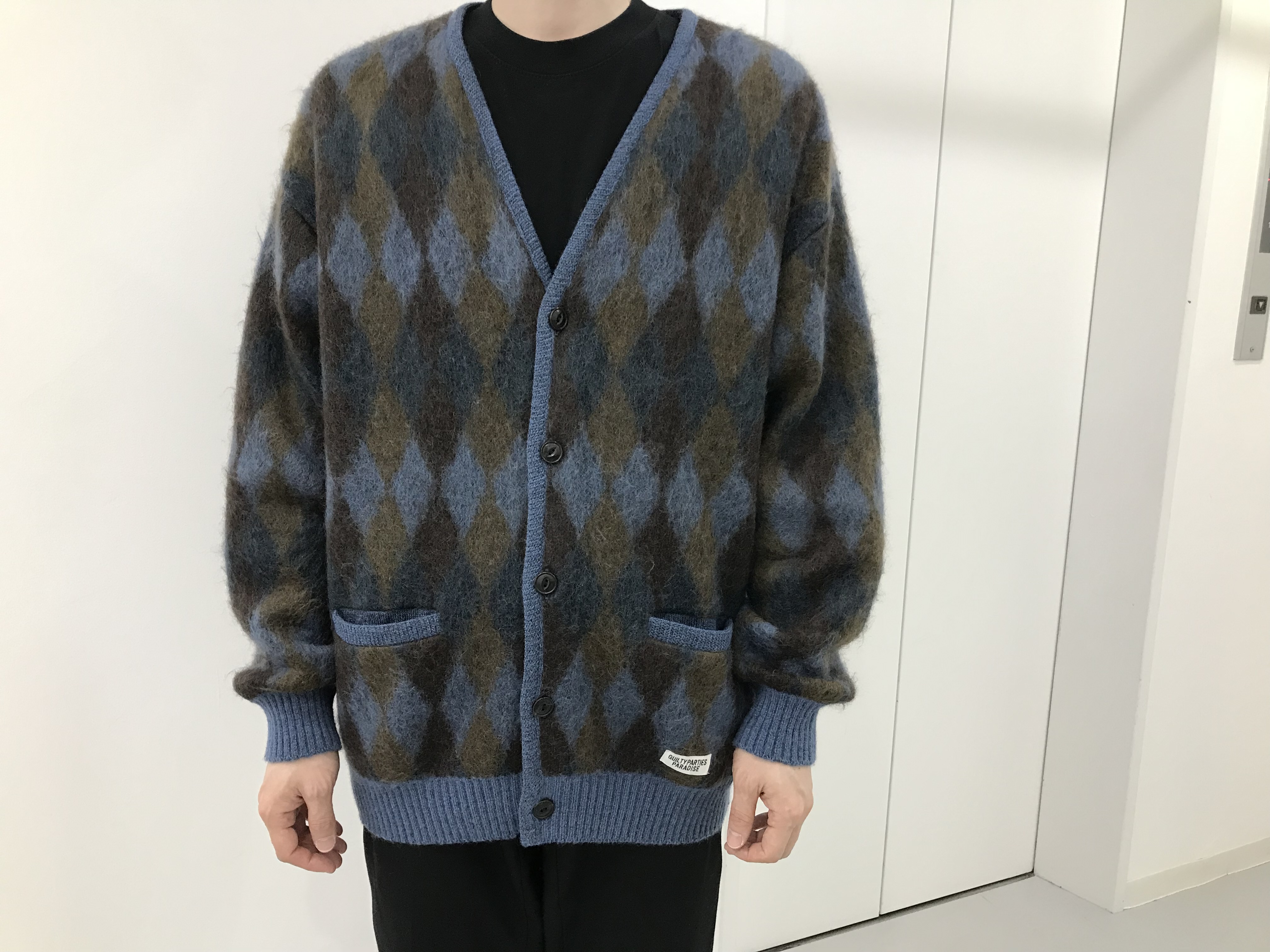 WACKO MARIA（ワコマリア） 2021AW「DIAMOND MOHAIR CARDIGAN