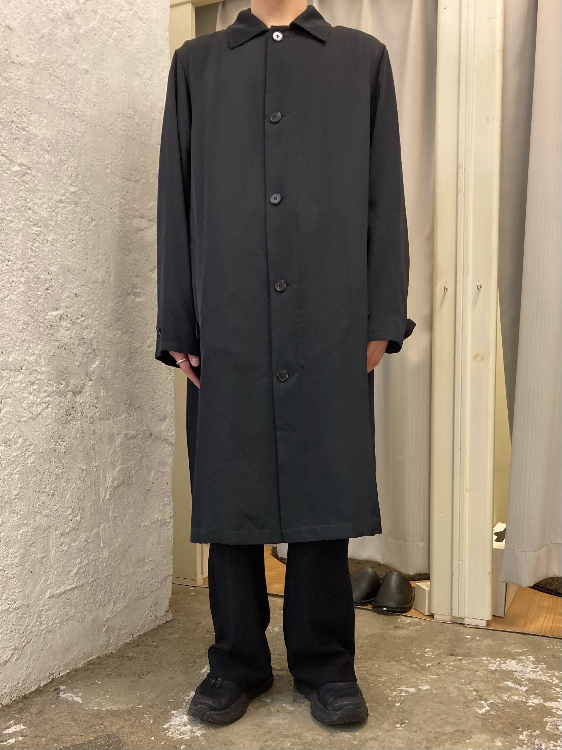 JIL SANDER】「TIPTON LOGO VISCOSE COAT 」 バックロゴステンカラー 