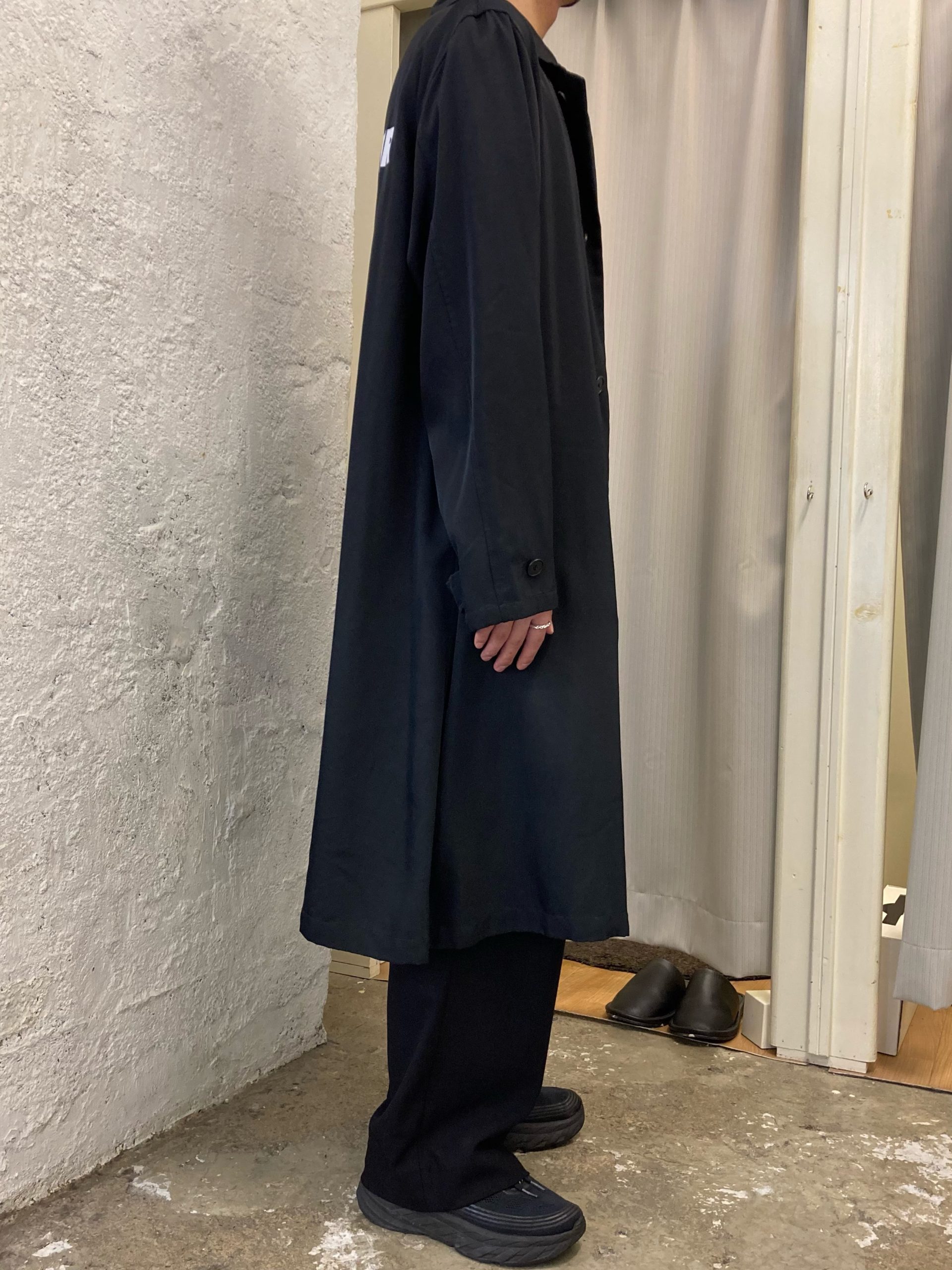JIL SANDER】「TIPTON LOGO VISCOSE COAT 」 バックロゴステンカラー 